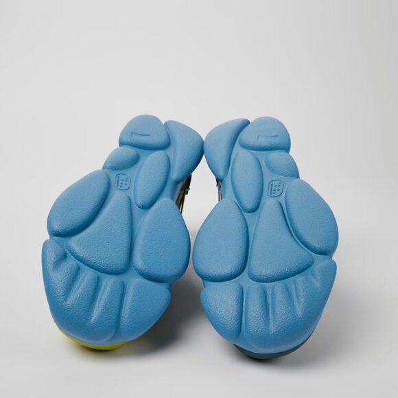 Twins Multicolored leather and textile sneakers for women - Picture 4 of 5